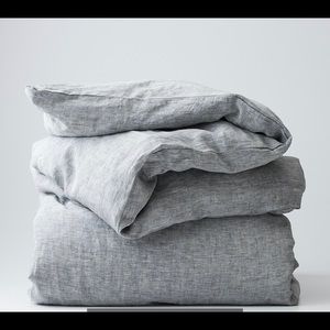 schoolhouse electric & supply co | king size gray linen bedding set